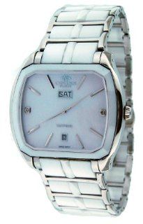 Oniss #ON605 M Men's Sappir White Ceramic Watch with Stainless Steel Silver Trim at  Men's Watch store.