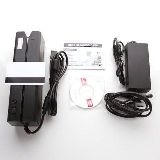 MSR606 Magnetic Stripe Card Reader Writer Encoder Swipe Credit+20 Free Blank Cards: Computers & Accessories