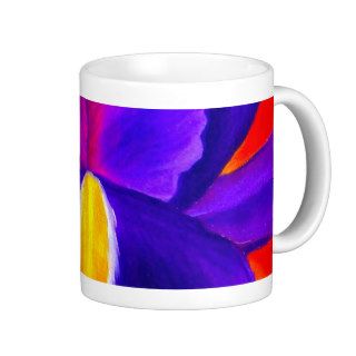 Purple Iris Flower Painting Art   Multi Mugs