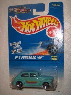 #607 Fat Fendered '40 Collectible Collector Car Mattel Hot Wheels Toys & Games