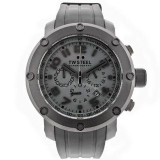 TW Steel Men's TW128 Grandeur Tech Black Rubber Chronograph Dial Watch: TW Steel: Watches