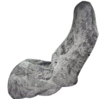 TWO 16mm Car Seat Covers Sheepskin&synthetic Fibers High Back Charcoal Cray : Automotive Pet Seat Covers : Pet Supplies