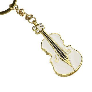 Flylinktech™ 16GB Crystal Keychain Cute Gold Crystal Violin Model USB 2.0 Memory Stick Flash Drive with Iron Box: Computers & Accessories