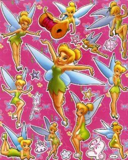 Tinkerbell Fairy in Peter Pan Movie Disney STICKER SHEET D133 ~ pixie dust ~ fairy wand ~ angel wings: Everything Else