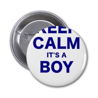 Keep Calm Its a Boy Buttons