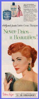 1956 Debra Paget for Lustre Creme Shampoo Original Print Ad Advertising : Everything Else
