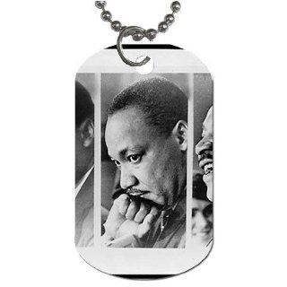 Martin Luther King Dog Tag with 30" chain necklace Great Gift Idea: Everything Else