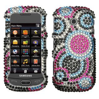 Hard Plastic Snap on Cover Fits Samsung A597 Eternity II Bubble Full Diamond/Rhinestone AT&T: Cell Phones & Accessories