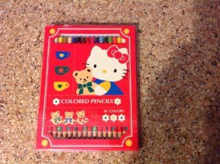 Hello Kitty Colored Pencils Set 16 Colors (Not Sold in Stores)  Other Products  