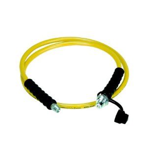 Enerpac 700 Yellow Thermoplastic Rubber High Pressure Hydraulic Hose Assembly, 6' Length, 1/4" NPTF x CH 604 Coupling, 1/4" ID: Industrial & Scientific