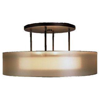 Fine Art Lamps 435940ST 3 Light Quadralli Semi Flush Ceiling Light, Rich Bourbon   Ceiling Pendant Fixtures  