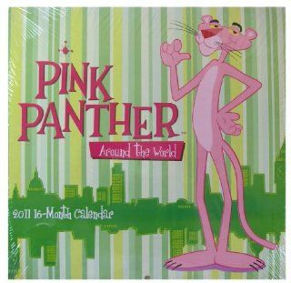 Around the World 16 Month 2011 Pink Panther Calendar   Pink Panther Wall Calendar: Toys & Games