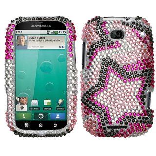 MyBat Diamante Protector Cover for Motorola MB520 (Bravo)   Retail Packaging   Twin Stars: Cell Phones & Accessories