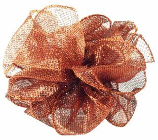 Berwick Christmas Mixer Wired Edge Ribbon, 2 1/2" Wide, 10 Yards, Copper : Everything Else