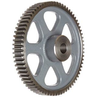 Boston Gear NH72 Spur Gear, 14.5 Pressure Angle, Cast Iron, Inch, 8 Pitch, 1.000" Bore, 9.250" OD, 1.250" Face Width, 72 Teeth: Industrial & Scientific