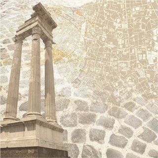 Rome Map Scrapbook Paper
