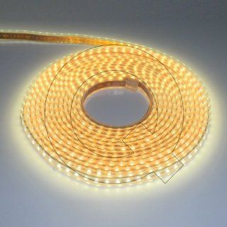 Flexible LED strip light, waterproof neutral white color, 120/M, 600 LED/5M 16.4 Ft, 12VDC: Home Improvement
