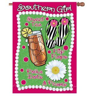 Southern Girl House Flag : Outdoor Flags : Patio, Lawn & Garden