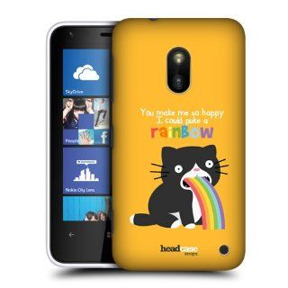 Head Case Designs Cat Rainbow Puke Hard Back Case Cover For Nokia Lumia 620: Cell Phones & Accessories
