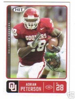 2007 Sage HIT 28 Adrian Peterson   Minnesota Vikings RC ( Oklahoma RB ) NFL Rookie Trading Card: Sports Collectibles