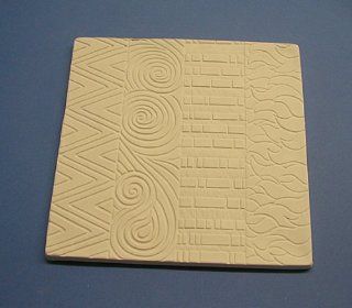 9 Inch Square Hot Pattern Textured Tile Mold for Glass Slumping : Decorative Tiles : Everything Else