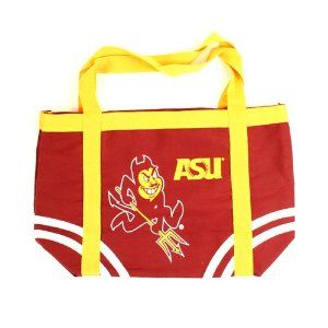 NCAA Arizona State Sun Devils Logo Symbol High Quality Canvas Tote Bag Licensed: Everything Else