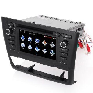 Koolertron For BMW 1 Series E81 E82 E87 E88 DVD Navigation System with 6.2 Inch HD touchcreen /for Automatic Air conditioner Double DIN Navigation DVD Receiver  Vehicle Dvd Players 