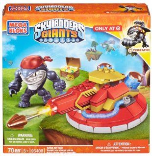 Mega Bloks Skylanders Giants Turret Air Raid with Terrafin (95409): Toys & Games