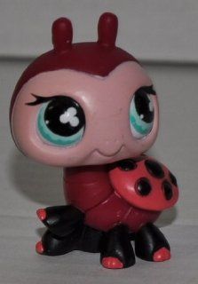 Ladybug #629 (Red, Cream Face, Blue Eyes) Littlest Pet Shop (Retired) Collector Toy   LPS Collectible Replacement Single Figure   Loose (OOP Out of Package & Print): Everything Else