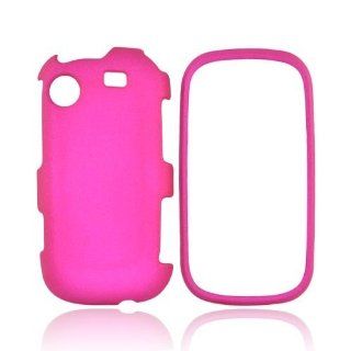 Hot Pink Samsung Messager Rubberized Matte Hard Plastic Case Cover [Anti Slip]; Perfect Fit as Best Coolest Design Cases for Messager /Samsung Compatible with Verizon, AT&T, Sprint,T Mobile and Unlocked Phones: Cell Phones & Accessories