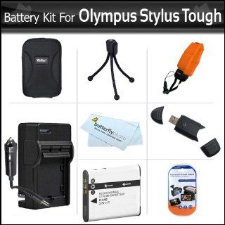 Accessories Bundle Kit For Olympus Stylus Tough 8010 6020 TG 610 TG 810 TG 820 iHS, TG 830 iHS, TG 630 iHS Digital Camera Extended (1000maH) Replacement LI 50B Battery + Ac/ Dc Travel Charger + STRAP FLOAT + Case + Screen Protectors + USB Reader + More : C