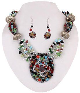 Beautiful 3 piece set Tribal / Ethnic master piece Necklace Set. Fully Hand Crafted.   Latest Pick DN No.etc 631 Jewelry