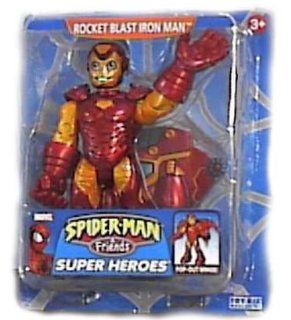 Spider man & Friends Rocket Blast Iron Man Super Heroes Figure: Toys & Games