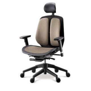 Duorest Alpha Executive Mesh Seat Office Chair A 80H  Color: Brown