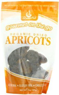 Gourmet Nut Snack Bag, Organic Dried Apricots, 7 Ounce : Dried Fruits : Grocery & Gourmet Food