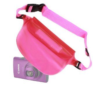 DURAGADGET Compact Camera Waterproof Waist Bag / Dry Case For Canon IXUS 260 HS / 230 HS / 310 HS / 125 HS / 510 HS / SX40 HS & SX160 (Pink) : Photographic Equipment Bag Accessories : Camera & Photo