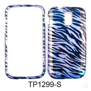 Samsung Galaxy S II Hercules T989 Transparent Purple Zebra Case Cover Protector: Cell Phones & Accessories