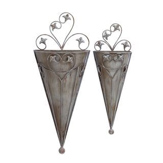 Cone Shaped Wall Planter (set Of 2)
