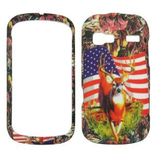 Camo Usa Deer An272 Phone Cover Case At&t Lg Xpression C395 Faceplate Protector Rumor Reflex Ln, Un272 (Boosts Mobile, Sprint) / Lg Xpression: Cell Phones & Accessories