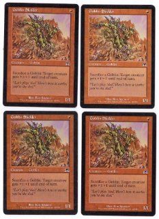 Goblin Sledder Playset of 4 (Magic the Gathering : Onslaught Common): Toys & Games