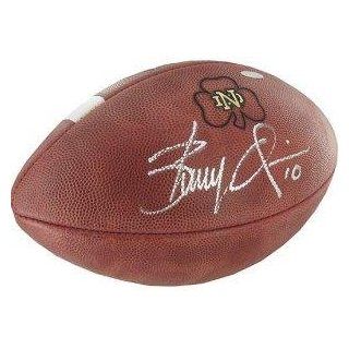 Brady Quinn Autographed Football   Notre Dame Fighting Irish Model Steiner Hologram   Autographed College Footballs: Sports Collectibles