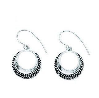 Sterling Silver Open Beaded Earrings: Charms: Jewelry