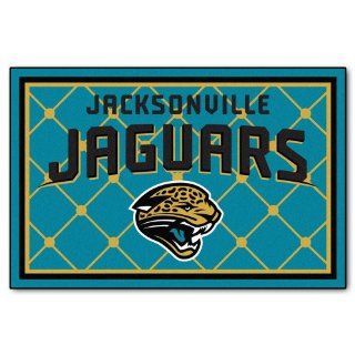 FANMATS NFL Jacksonville Jaguars Nylon Face 5X8 Plush Rug Automotive
