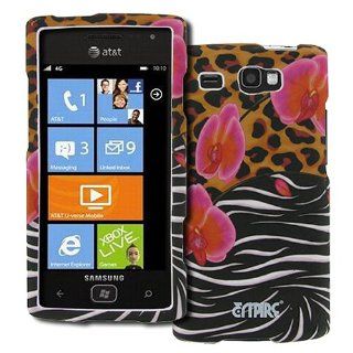 Pink Orange Black White Zebra Flower Hard Case Cover for Samsung Focus Flash SGH I677: Cell Phones & Accessories