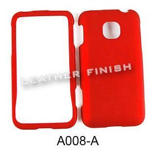 ACCESSORY HARD RUBBERIZED CASE COVER FOR LG OPTIMUS 2 AS680 DEEP RED: Cell Phones & Accessories