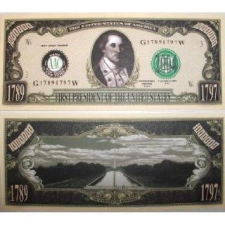 George Washington Million Dollar Bill Case Pack 100: Toys & Games