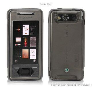 BoxWave Pure Sony Ericsson Xperia X1 Crystal Slip   Colorful Slim Fit TPU Gel Skin Case for Durable Anti Slip Protection   Sony Ericsson Xperia X1 Cases and Covers (Smoke Grey): Cell Phones & Accessories