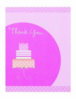 Wilton 12 Pack Bridal Shower Cake Thank you Card   Wedding Party Invitations