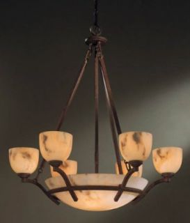Minka Lavery 688 14 9 Light 1 Tier Chandelier from the Calavera Collection, Nutmeg    