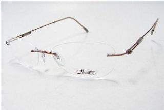SILHOUETTE 6661 Titan Next Generation III 6083 Brown Sugar Optical Eyeglasses Frame (Bridge:17 Temple:135): Clothing